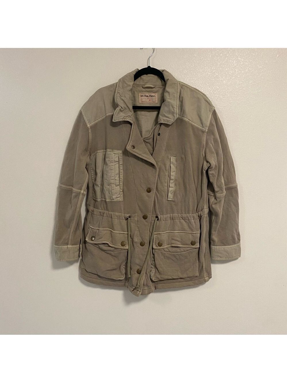 Free People Jacket Women Size XL Sweet Sage We the free Saturday Utility Jacket